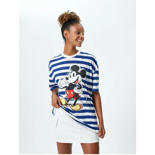 Koton Mickey Mouse Short Sleeved T-Shirt Licensed Printed