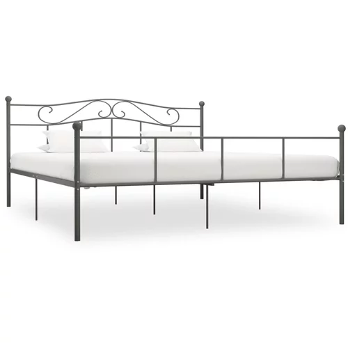  za krevet sivi metalni 180 x 200 cm