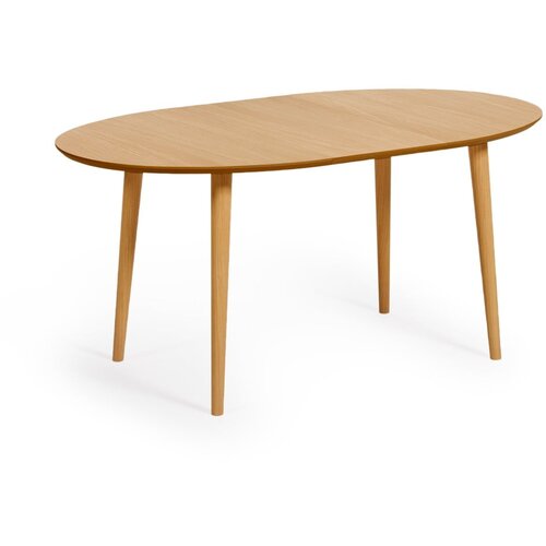 Kave Home Raztegljiva jedilna miza v hrastovem dekorju 90x120 cm Oqui &amp;ndash; Slike
