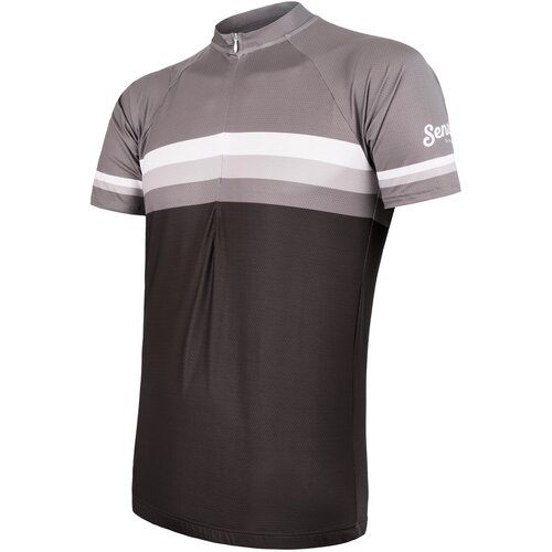 Sensor Men's Jersey Cyklo Summer Stripe Black/Grey Slike