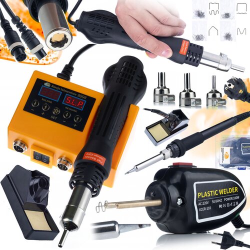 Rosfix SET SPAJKALNA POSTAJA OH660 + ZVARILEC PLASTIKE RSC100W &ndash; 660W, LED, 400 ZAPONK | 100&ndash;500&deg;C, (5000075762) Cene
