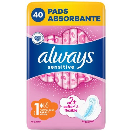 Always ultra sensitive higijenski ulo&amp;scaron;ci normal plus, 40 kom Slike