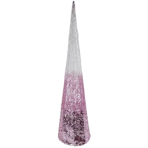 Shiny cone, jelka, svetlucava, roze, LED, 80cm ( 760013 ) Slike