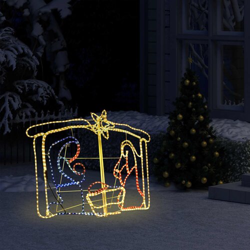 VidaXL Ukrasne božićne jaslice s 240 LED žarulja 116 x 41 x 87 cm Slike