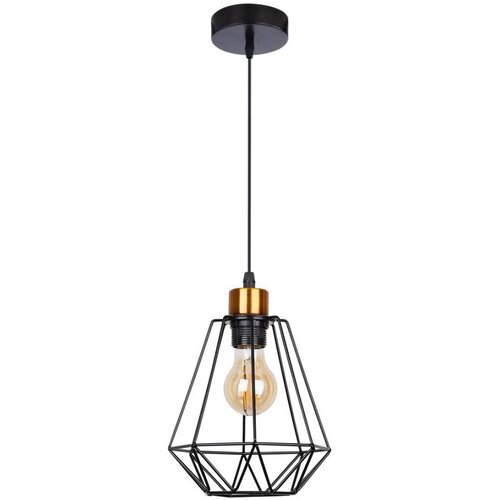  Visilica na sajli PRIMO 1xE27/60W/230V crno-zlatni Cene