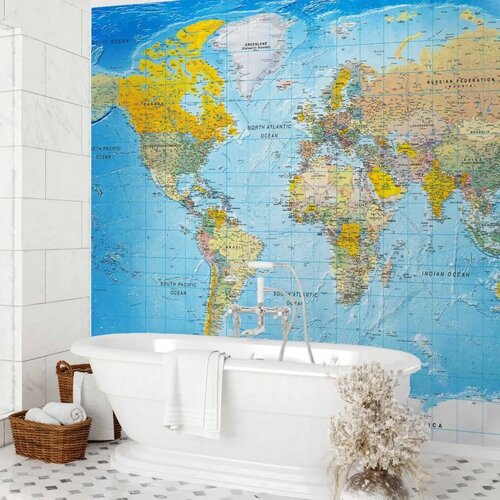  Foto tapeta - World Classic Map 500x350 Vodootporna Cene