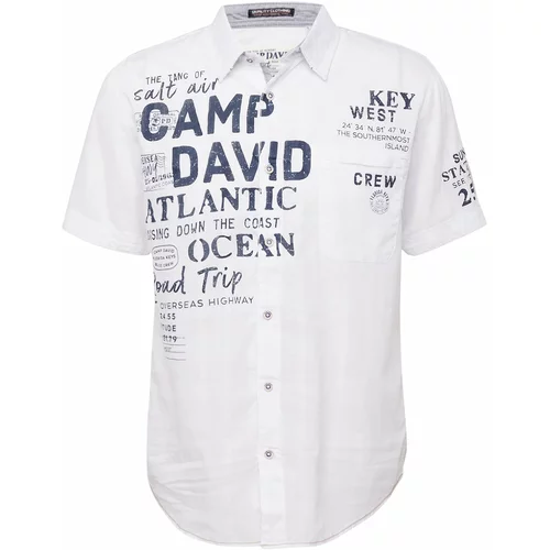 CAMP DAVID Košulja mornarsko plava / bijela