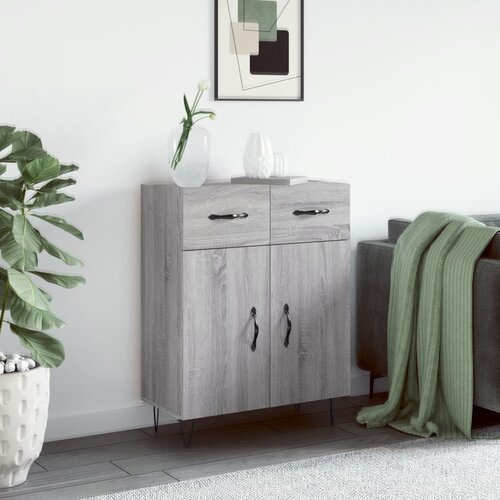 vidaXL Komoda siva sonoma 69,5x34x90 cm inženirski les Cene