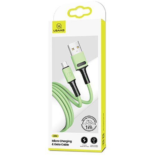 Usams MICRO USB KABEL 2A FAST CHARGE 1M ZA TELEFONE ANDROID, ZELEN, (21980340) Cene