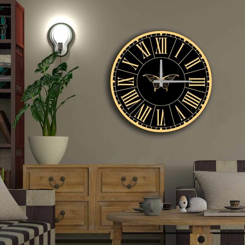 Wallity 5050MS-100 multicolor decorative mdf clock Slike