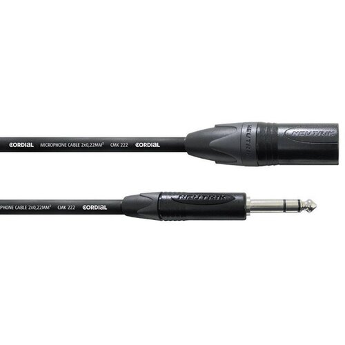 Cordial NEUTRIK XLR-M/klinken 6\,3 mm 5 m črne barve, (20429705) Cene