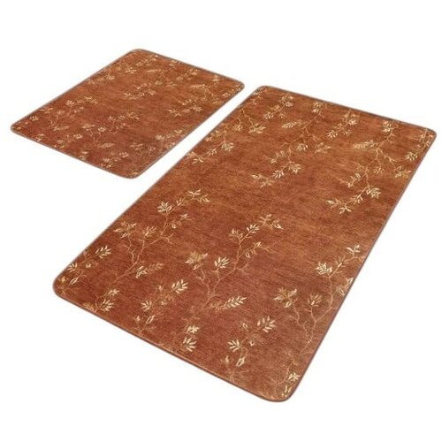 Mila Home Rjave žametne kopalni&amp;scaron;ke preproge v kompletu 2 ks 60x100 cm &amp;ndash; Slike