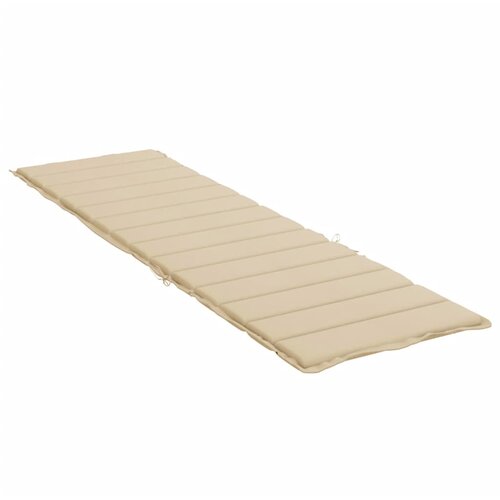  Jastuk za ležaljku bež 200 x 70 x 3 cm od tkanine Oxford Slike