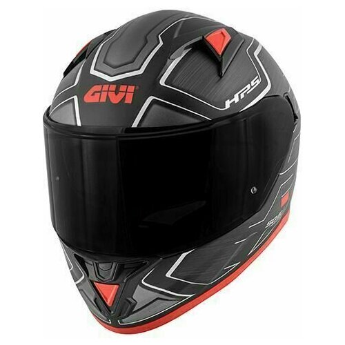 Givi 50.6 Sport Deep Matt Black/Red XL Kaciga Slike