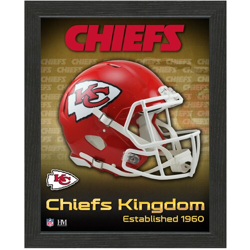 The Highland Mint Kansas City Chiefs Team Helmet Frame fotografija v okvirju Cene