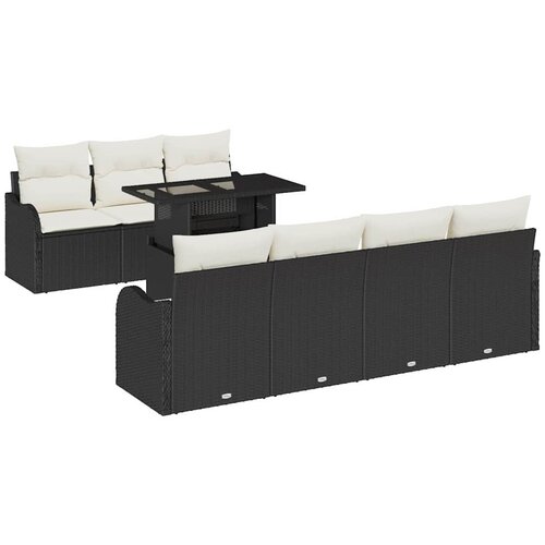  Sjedeća garnitura za vrt 8 kom. Bež poliratan 100 x 55 x 73 cm Slike