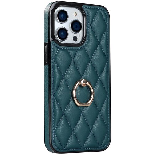 INORCO Za iPhone 12 Pro Max Protipra&amp;scaron;na torbica za telefon iz PU usnja+TPU, &amp;scaron;ivanje romba, držalo za prstan, stojalo za telefon, (22033397) Slike