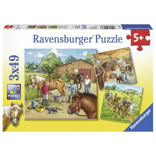 Ravensburger puzzle (slagalice) - Dana na ergeli Slike