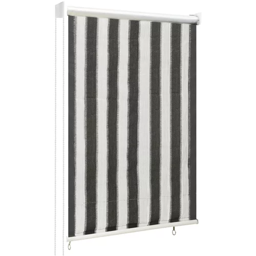  312679 Outdoor Roller Blind 60x140 cm Anthracite and White Stripe
