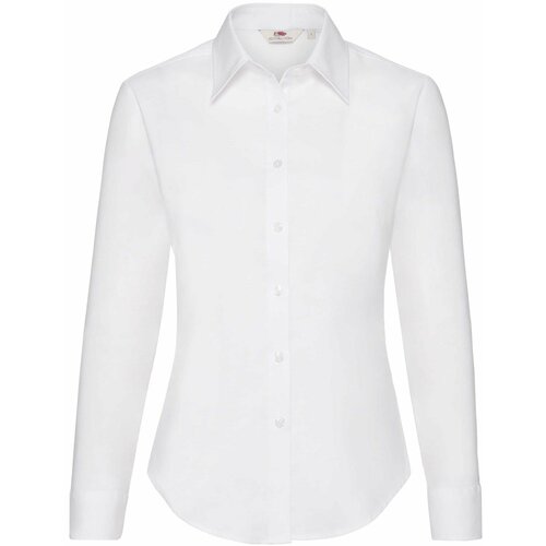 Fruit Of The Loom White lady-fit classic shirt Oxford Slike