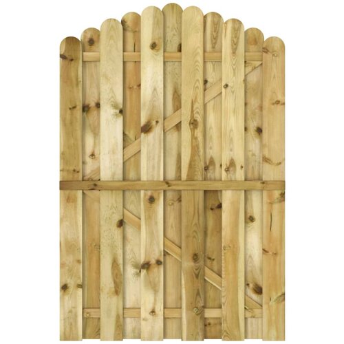 VidaXL vrtna vrata od impregnirane borovine 100 x 150 cm Slike