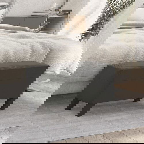 vidaXL Klupa tamnosiva 70 x 35 x 41 cm od mikrovlakana Cijene