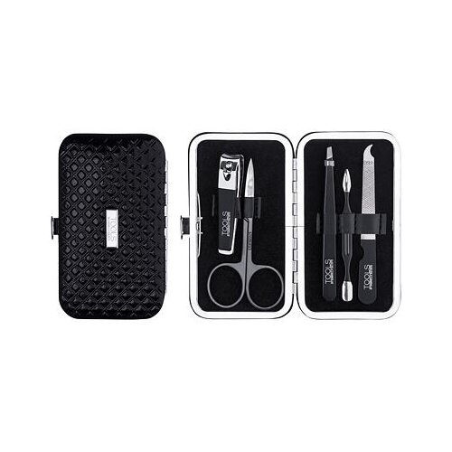 Gabriella Salvete TOOLS Manicure Kit odtenek Black darilni set pilica za nohte + škarje za nohte + pinceta + ščipalec + orodje za potiskanje obnohtne kožice za ženske Cene