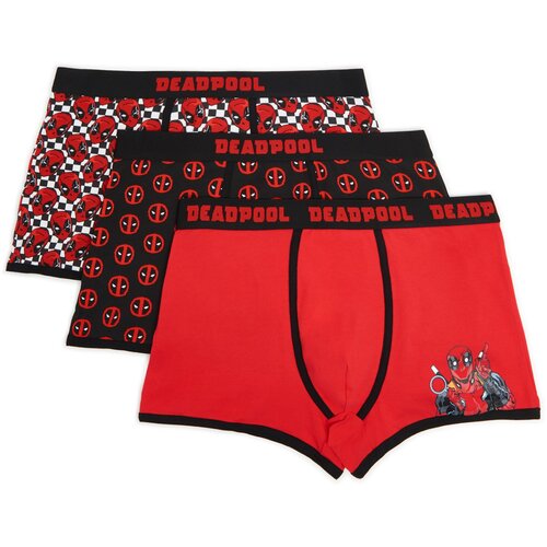 Cropp muški komplet od 3 para bokserica Deadpool - Crvena  9183V-33X Cijene