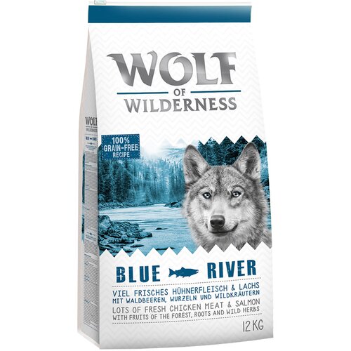Wolf of Wilderness Ekonomično pakiranje 2 x 12 kg - Mix: Wild Hills + Blue River Cijene