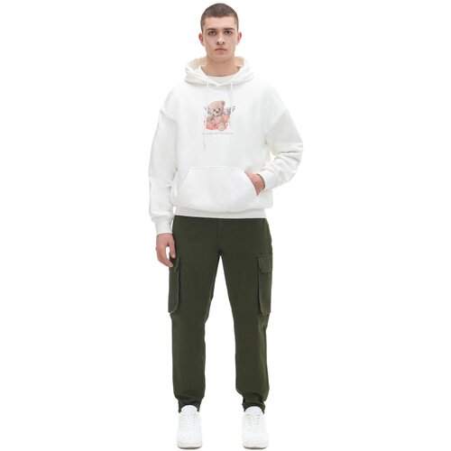Cropp - Hlače jogger - Kaki Cene