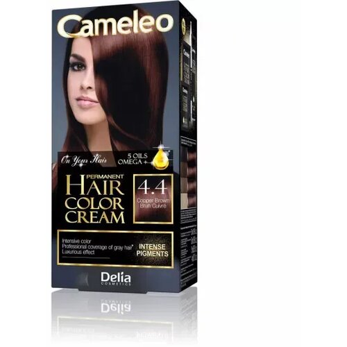 Cameleo farba za kosu omega 5 sa dugotrajnim efektom 4.4 - delia Slike