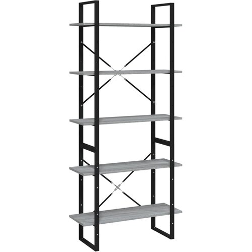  za knjige s 5 razina boja hrasta 80x30x175 cm drveni Slike