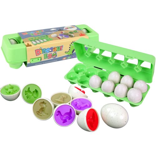 Creative Jigsaw Puzzle Sorter Dinosaur eggs 12 pieces Shape Matching Cijene