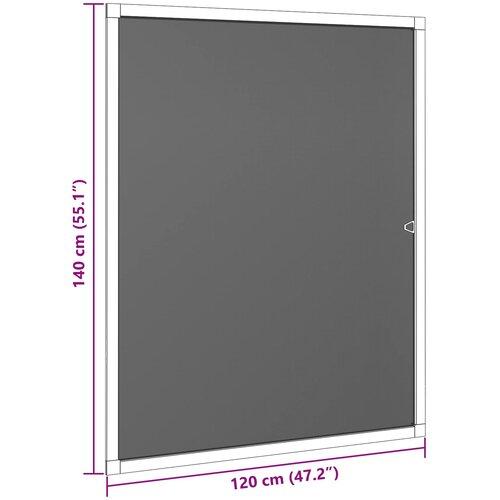  Mreža protiv insekata za prozore Antracit 120 x 140 cm Slike