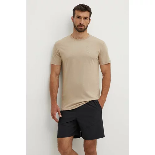 Hummel Kratka majica Active moška, bež barva, 224499