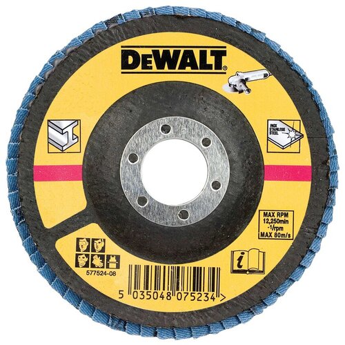 Dewalt PLOŠČ. BRUS. Z LISTIČI 125MM GR.60, IZBOČ. 1KOS, (20374054) Cene