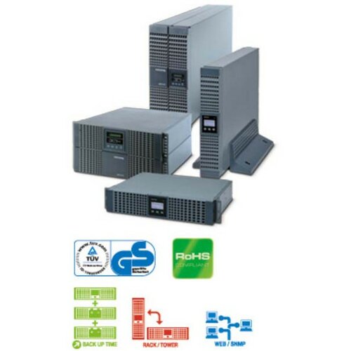 Socomec UPS NeTYS RT 3300VA/2700W 230V 50/60Hz on-line, double conversion, RJ11, 1xUSB, 1xRS232 NRT2-U3300 Slike