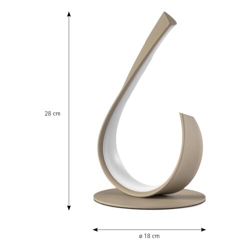 ONLI LED Stona lampa MATISSE LED/12W/230V 28 cm bež Slike