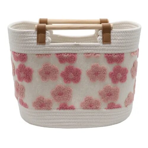 CUTE&COOL HOME korpa drvene ručke roze, 40x25x30cm Cijene