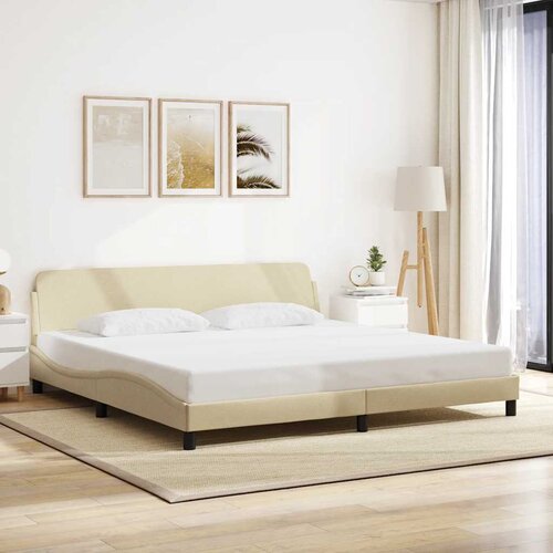  Okvir za krevet Dover krem 200x200 cm od tkanine Cijene