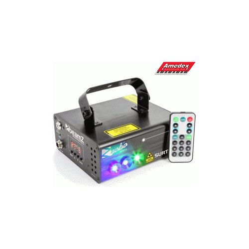  LASER BeamZ SURTUR II Double RG/GOBO DMX IRC 3W BLUE LED 152.630 Slike