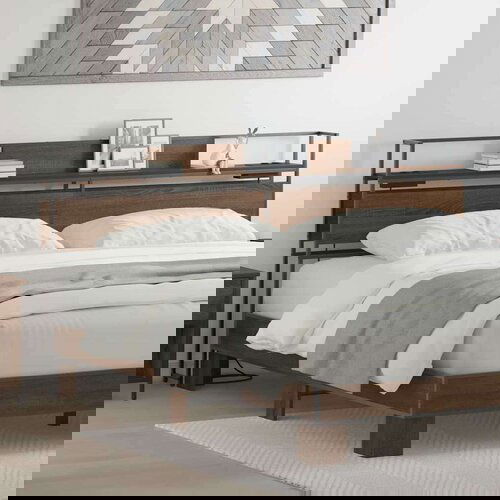  Skladišno uzglavlje Smeđi hrast 200 cm Konstruirano drvo Cijene