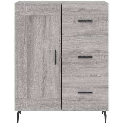  Visoka komoda siva sonome 69,5x34x180 cm od konstruiranog drva Slike