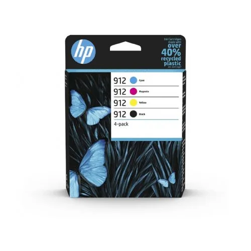 Hp KOMPLET ČRNIL 912 ČRNA, CYAN, MAGENTA, RUMENA ZA OJ 801x/802x 6ZC74AE