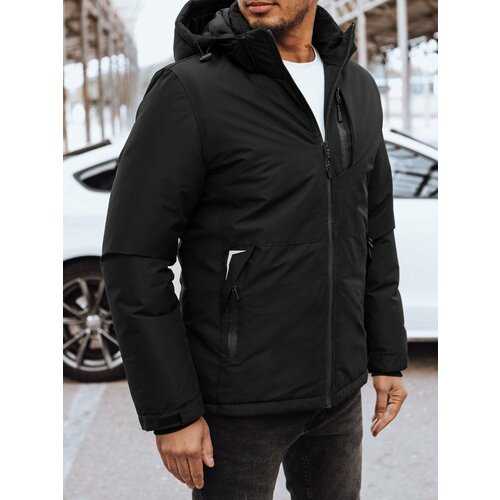 DStreet Men's Black Winter Jacket Slike