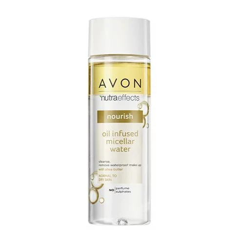 Avon Nutra Effects Nourish dvofazna micelarna voda za normalno do suho kožo 200 ml