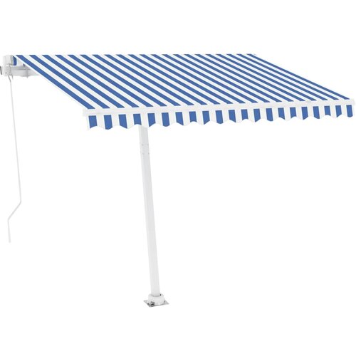Maison Chic Prostostoječa ročno zložljiva tenda - Senčniki 300x250 cm modra/bela, (22038575) Cene