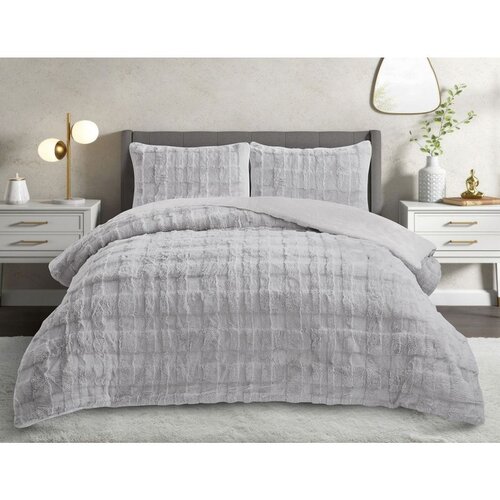  rabbit - grey grey double quilt & pillow set Cene