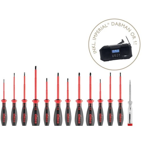 Cimco SchraubendreherSetImperial inkl. Outdoor Radio 116918: komplet izvijačev Imperial vključno z zunanjim radiem 116918., (20787108) Cene