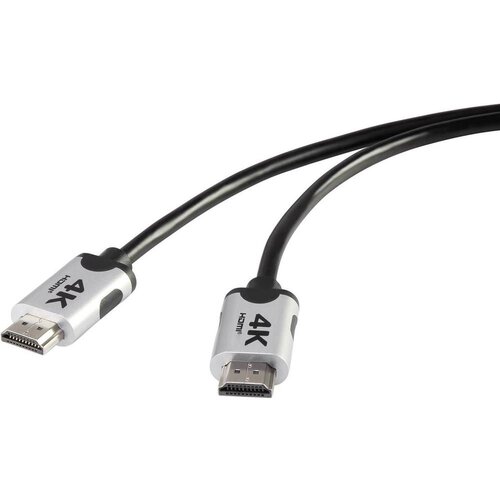 SpeaKa Professional HDMI kabel 2 m 4K UHD, avdio povratni kanal, pozlačeni konektorji črna Premium HDMI 4k/Ultra HD kabel 2 m črna (20416884) Cene